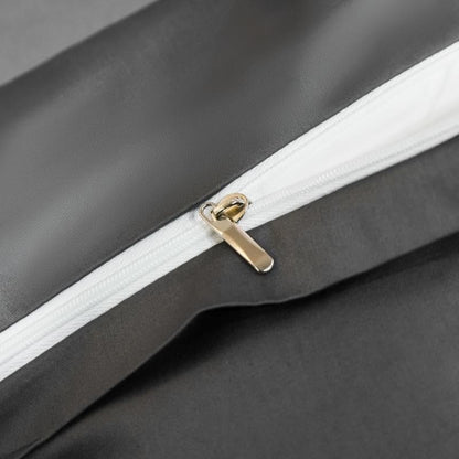 Neo Deep Grey Silky Cotton Bedding Set