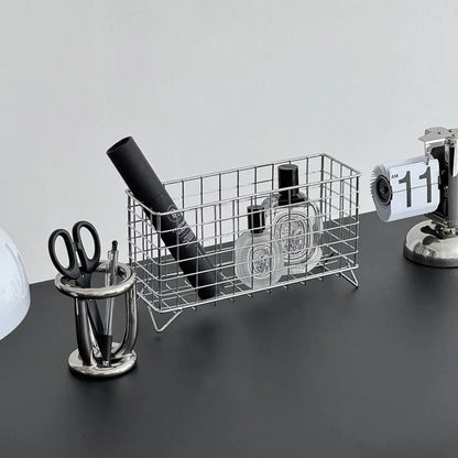 Wireframe Grid Metal Desktop Organizer