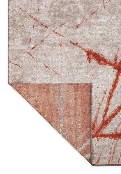 Crack Rust - Bone Rug