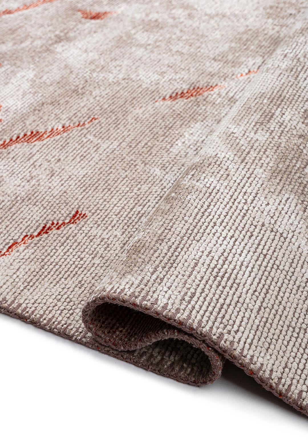 Crack Rust - Bone Rug