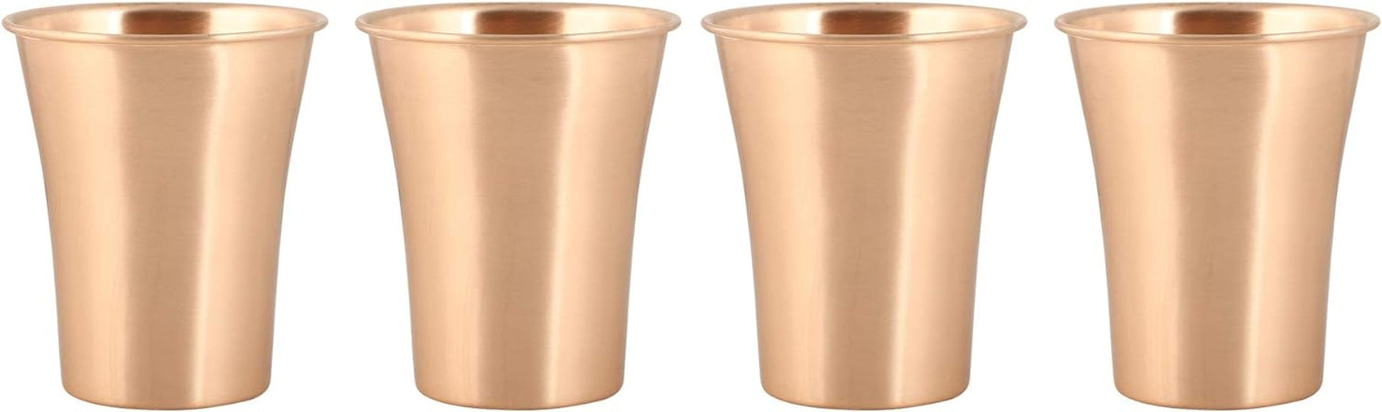 GURU JEE™ Copper Glass Tumbler Serveware Tableware Drinkware Ayurveda Healing Health Benefits 400 Ml (1 Piece) Dining & Entertaining Glassware & Drinkware Home & Kitchen Kitchen & Dining Tumblers & Water Glasses