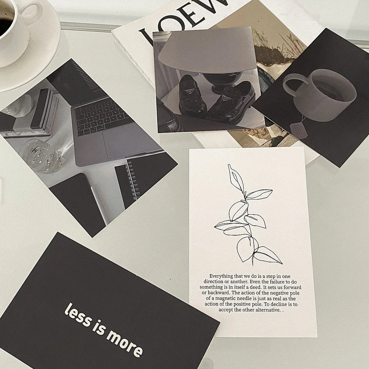 Minimalist Monochrome Wall Collage Kit