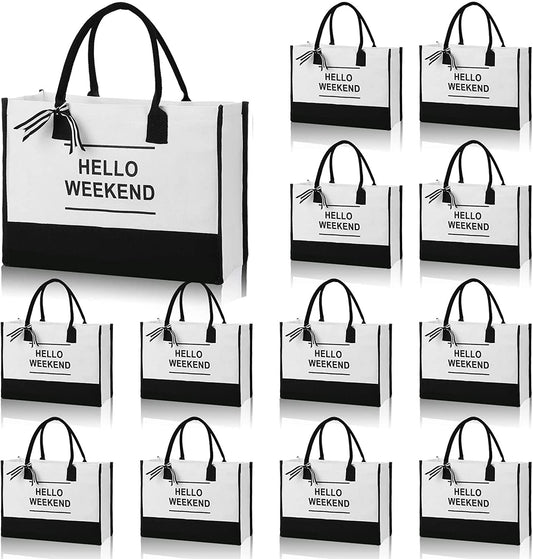 Reginary 12 Pieces Canvas Tote Bags Bulk Canvas Beach Totes Natural Canvas Shopping Bags Gift Bags with Handles for Women Home Shopping Grocery Travel Beach, 15.8 X 11.8 X 6.7 Inches Home & Kitchen Kitchen & Dining Luggage & Bags Reusable Grocery Bags Shopping Totes Storage & Organization Travel & To-Go Food Containers