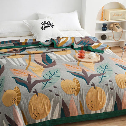 Pear Plant Double-Side Blanket Sofa Cover