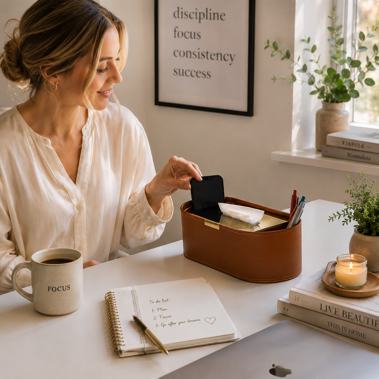 Luxury Leather Tissue Box Organizer for Living Room and Desktop