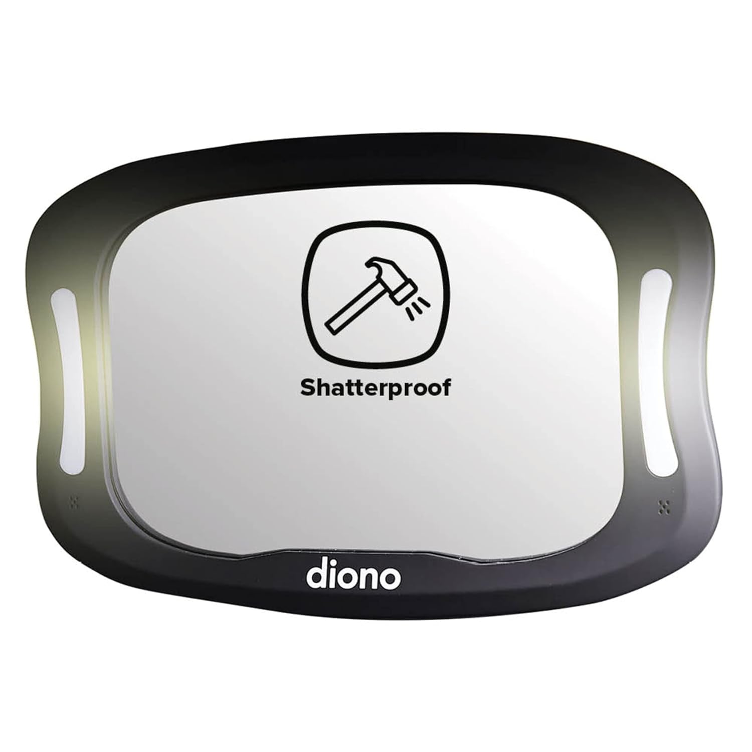 Diono Easy View XXL Baby Car Mirror with Extra Wide View, Safety Car Seat Mirror for Rear Facing Infant with 360 Rotation, LED Night Light, Wide Crystal Clear View, Shatterproof, Crash Tested Accessories Baby Products Car Seats & Accessories Rear Facing Mirrors