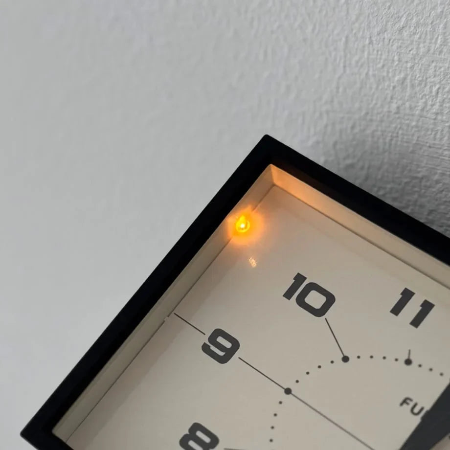 Matte Retro Analog ABS Table Clock