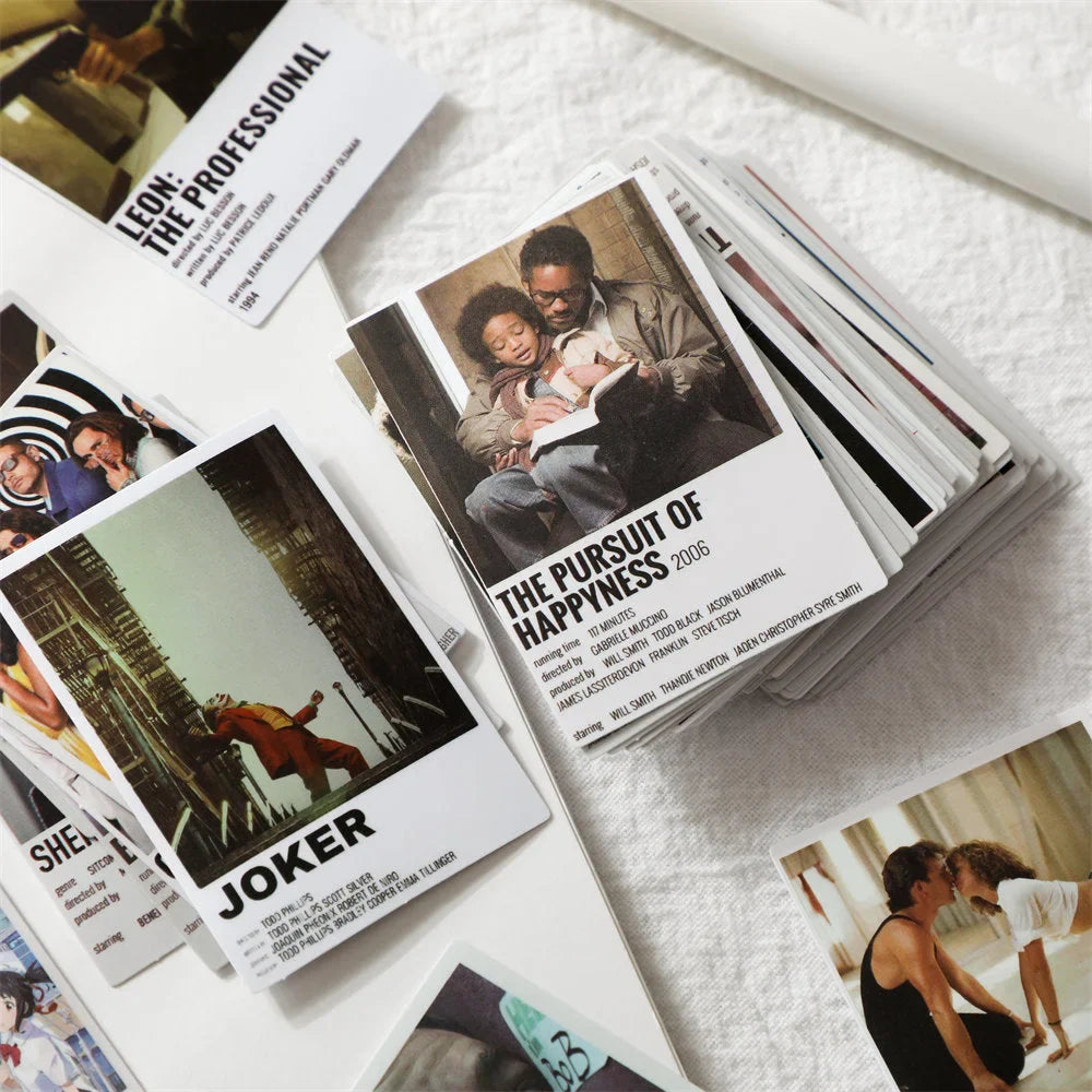 Retro Cinematic Movie Poster Wall Collage Kit