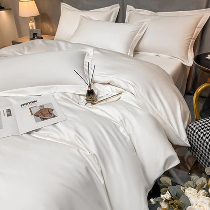 Neo White Silky Cotton Bedding Set