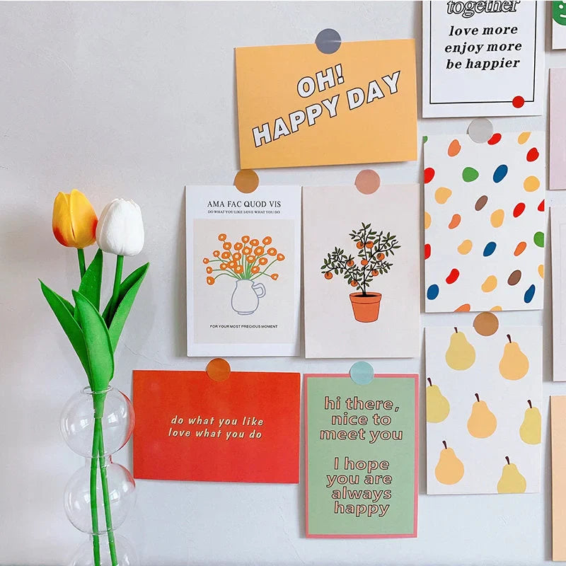 Playful Doodle & Quote Cardstock Wall Collage Kit