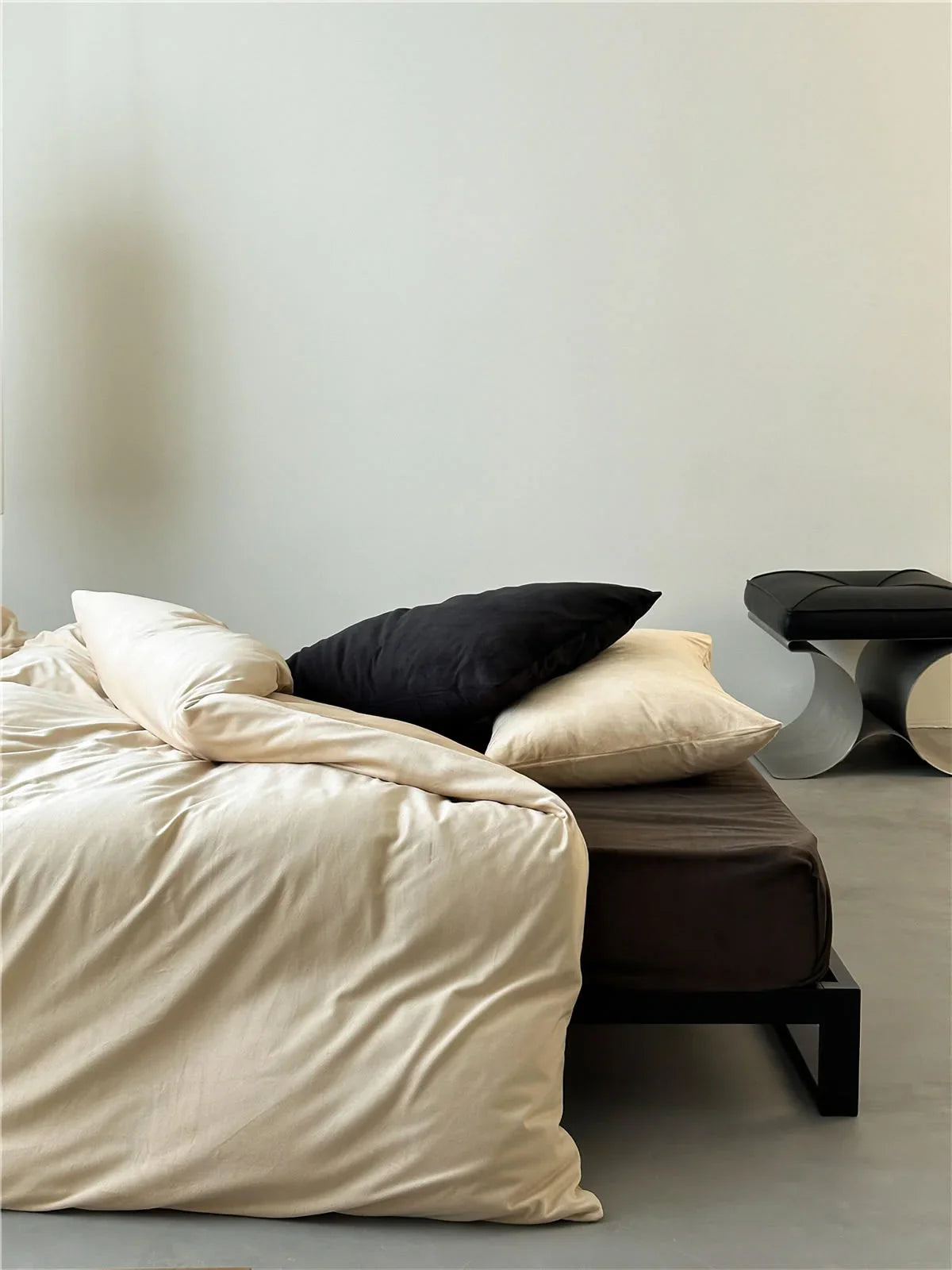 Plush Solid Color Velvet Bedding Set