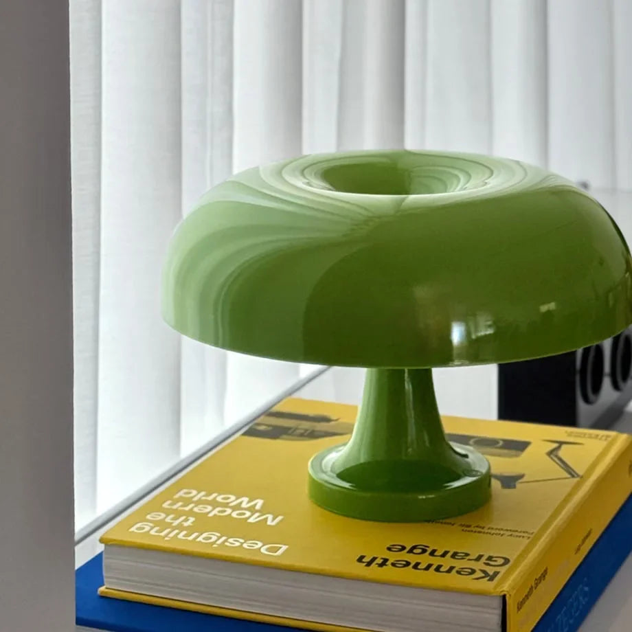 Retro Glossy Mushroom Accent Lamp