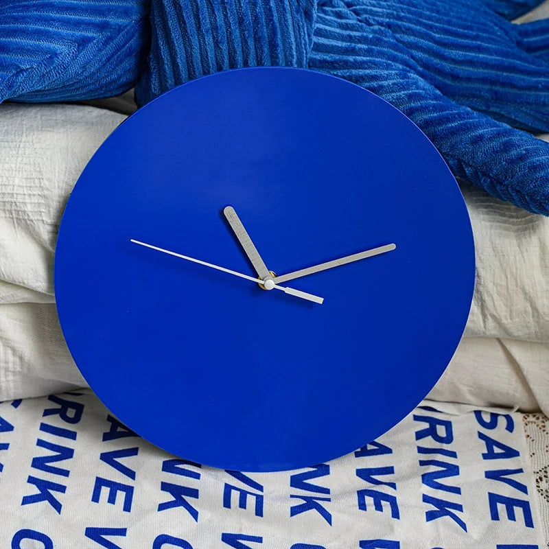 Matte Minimalist Wood Wall Clock