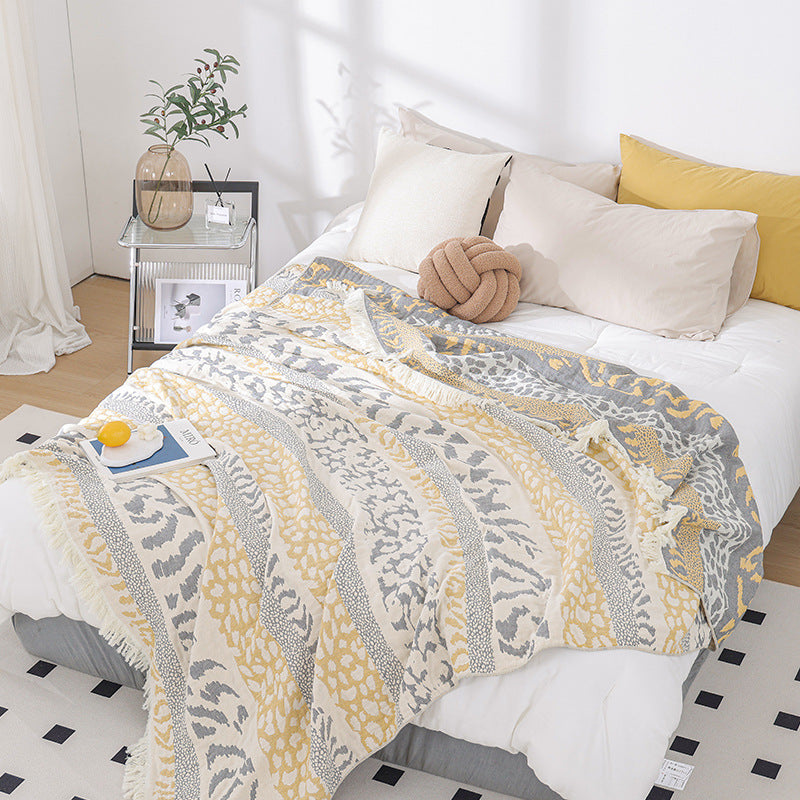 Golden Breeze Throw Blanket