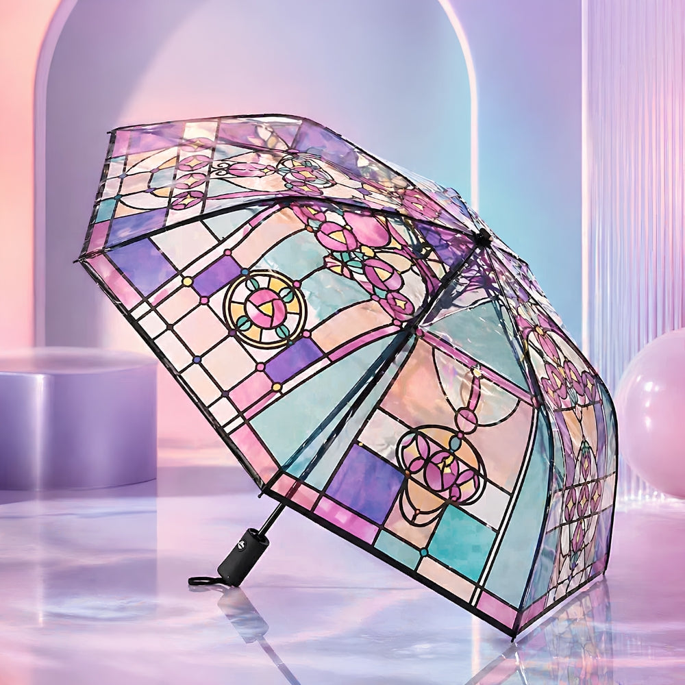 Prisma™ | Stained Glass Transparent Umbrella