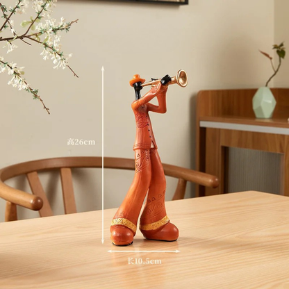 Musical Instrument Band Decor - Resin Living Room Sculpture Figurine Living Room Music music lover gift resin sculpture home decor Sculpture