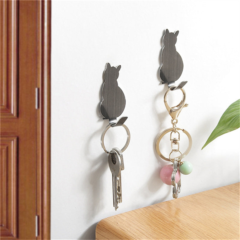 Cat Wall Hooks Set