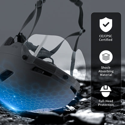 UV400 Lightweight Bicycle Helmets with LED Lights