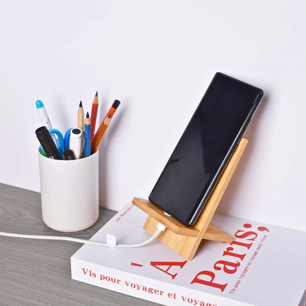 Bamboo Wood Phone Stand (BLACKLIST)