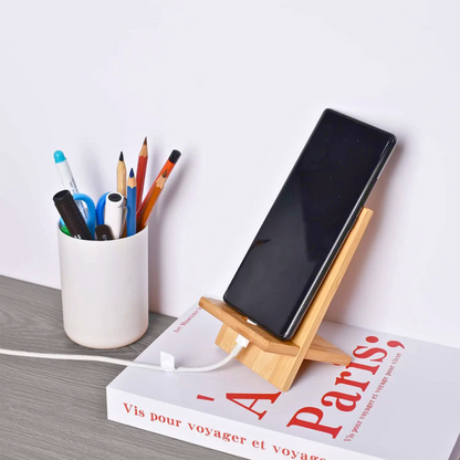 Bamboo Wood Phone Stand (BLACKLIST)