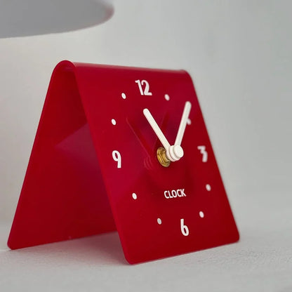 Sleek Minimalist Metal Table Clock