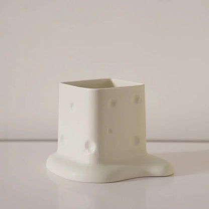 Melting Cheese Ceramic Desktop Organizer