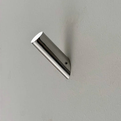 Polished Cylindrical Metal Wall Hook