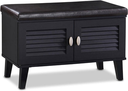 Baxton Studio Fp-6793-Espresso Storage-Benches, Dark Brown Entryway Furniture Furniture Home & Kitchen Storage Benches