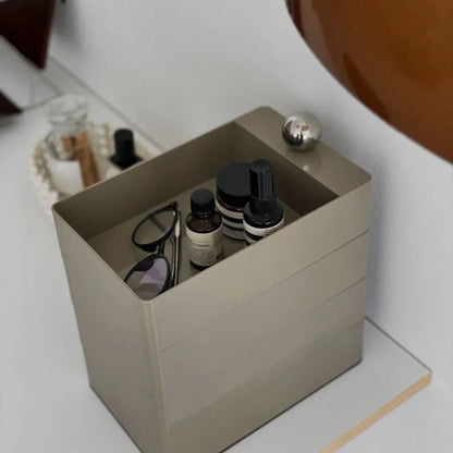 Sleek Minimalist ABS Rotating Makeup Organizer