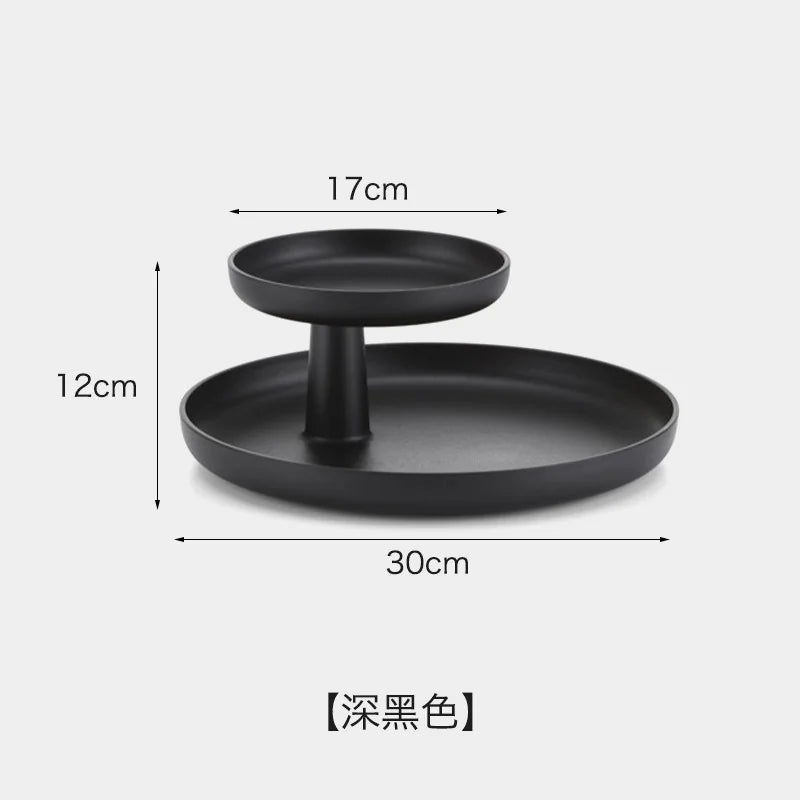 Matte Two-Tier ABS Organizer Tray