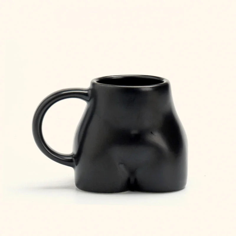 Matte Sculptural Body Ceramic Mug