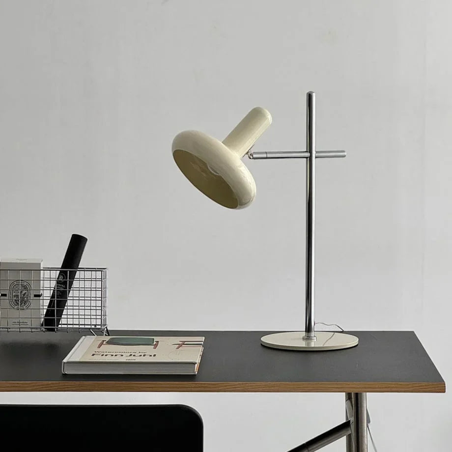 Smooth Sculptural Metal Accent Lamp