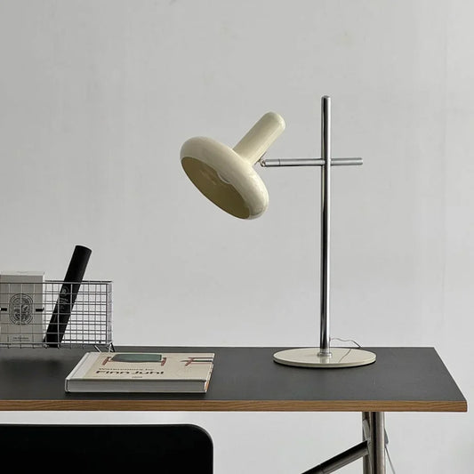 Smooth Sculptural Metal Accent Lamp