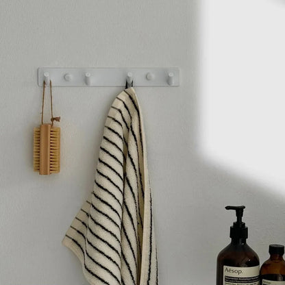 Sleek Minimalist Metal Wall Hook Rack
