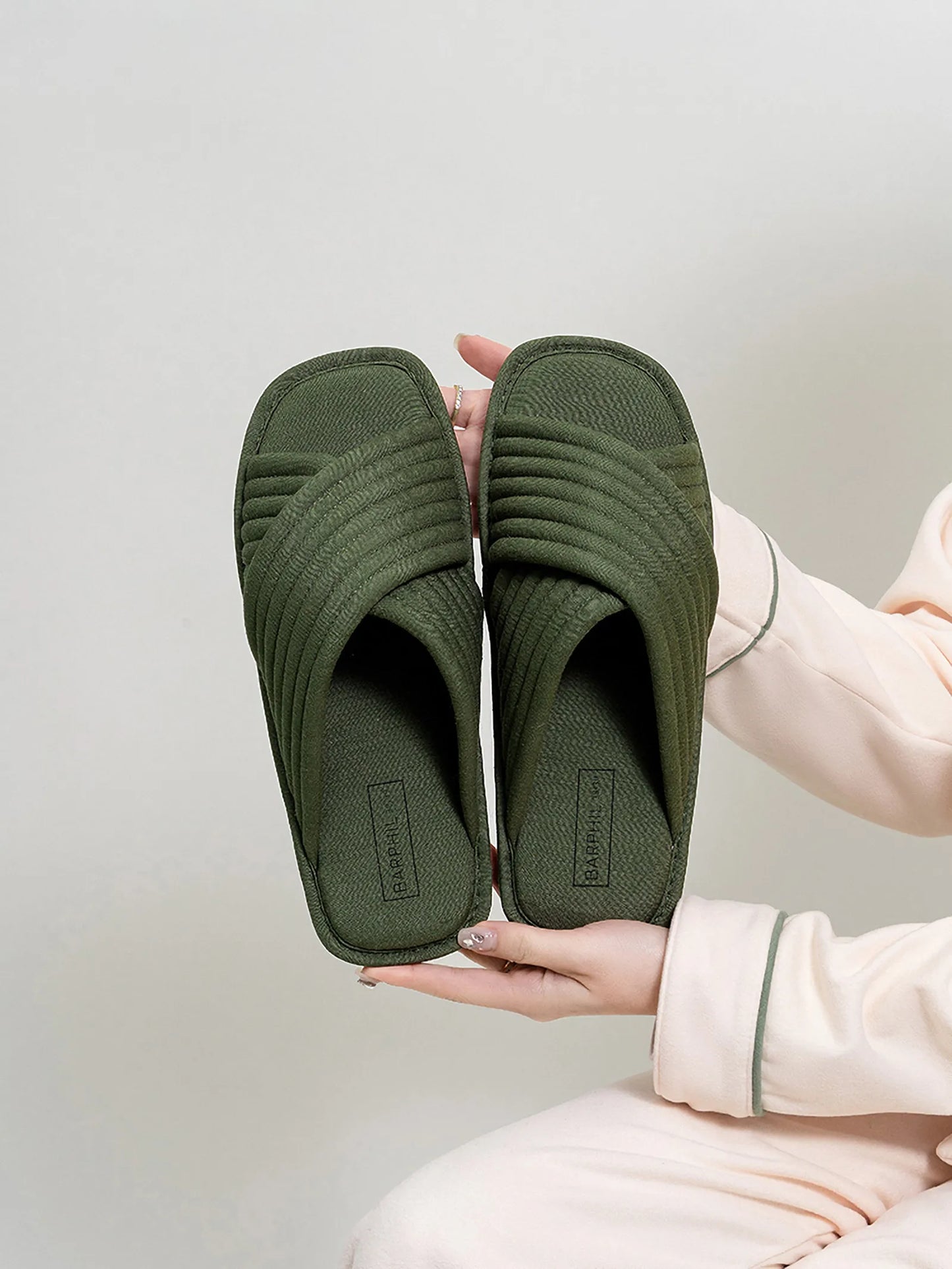 Cushioned Quilted Cotton House Slippers