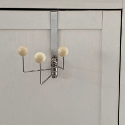 Smooth Ball Tip Metal Over-the-Door Hook
