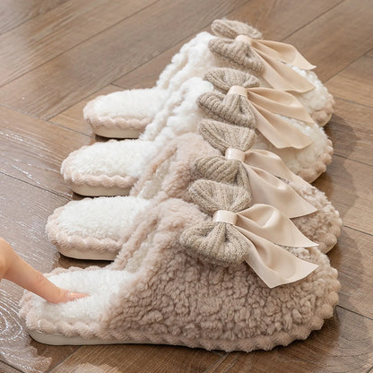 Plush Textured Fleece House Slippers