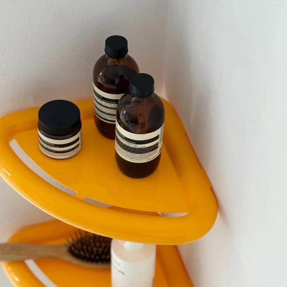 Chunky Curved ABS Floating Corner Shelf