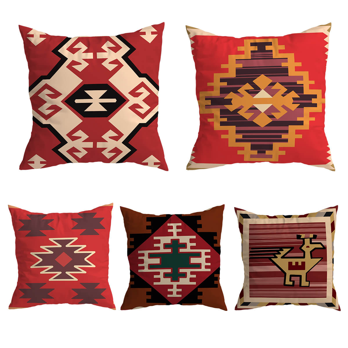 Turkish Geometric Cushion Covers