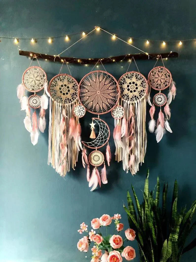 Conjunto de 5 peças de apanhador de sonhos Boho