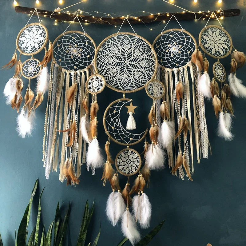 Set di acchiappasogni Boho da 5 pezzi