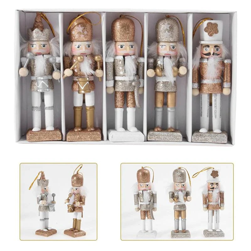 5pcs Christmas Nutcracker Decor