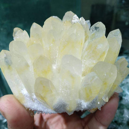 600g de cristal de cuarzo amarillo natural