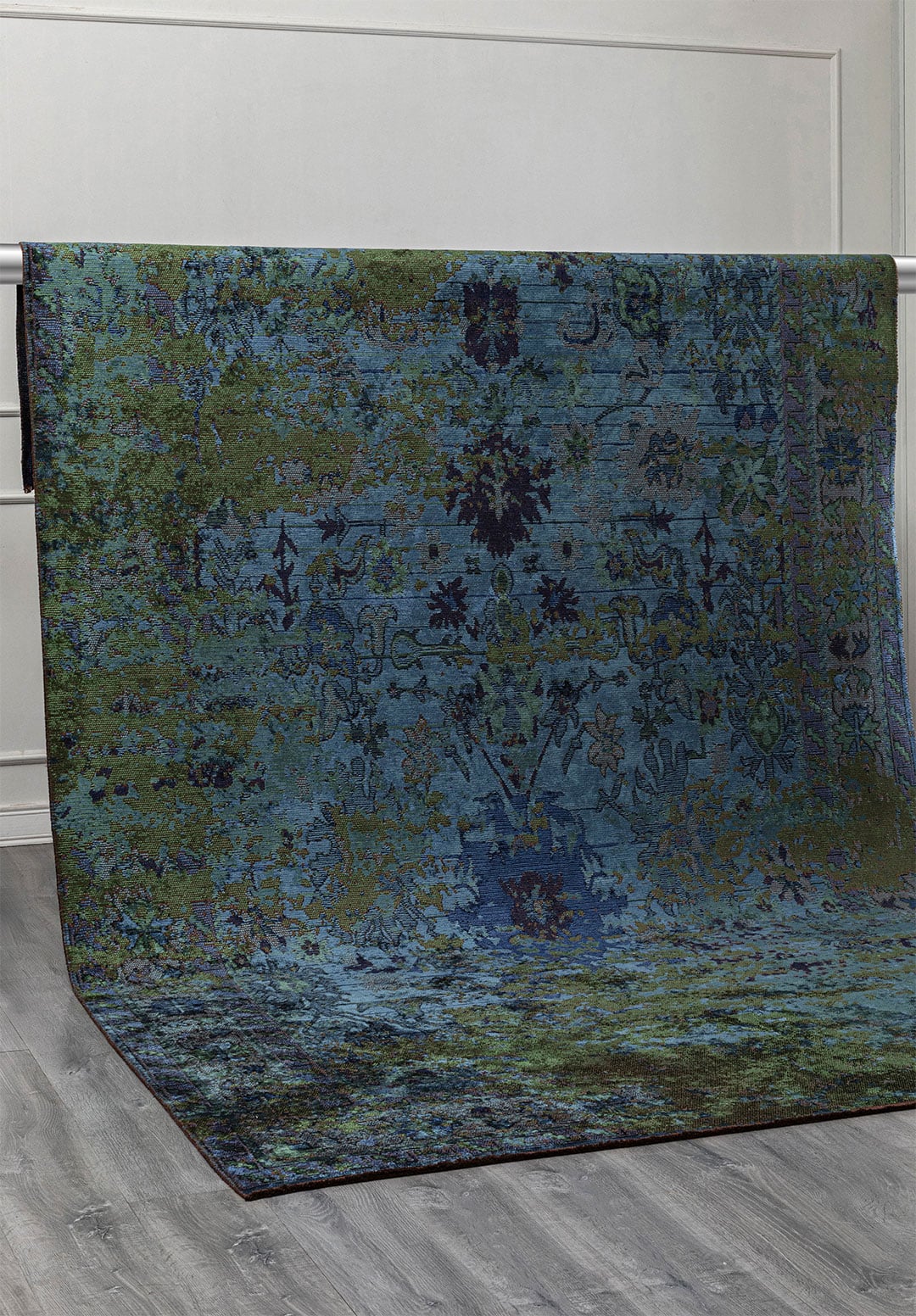Patina Forest Green - Navy Blue Rug