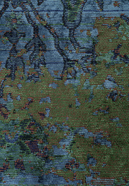 Patina Forest Green - Navy Blue Rug