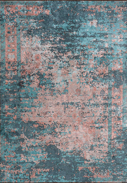 Patina Petrol - Turquoise  Rug