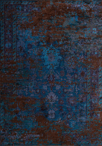 Patina Navy - Dark Brown Rug