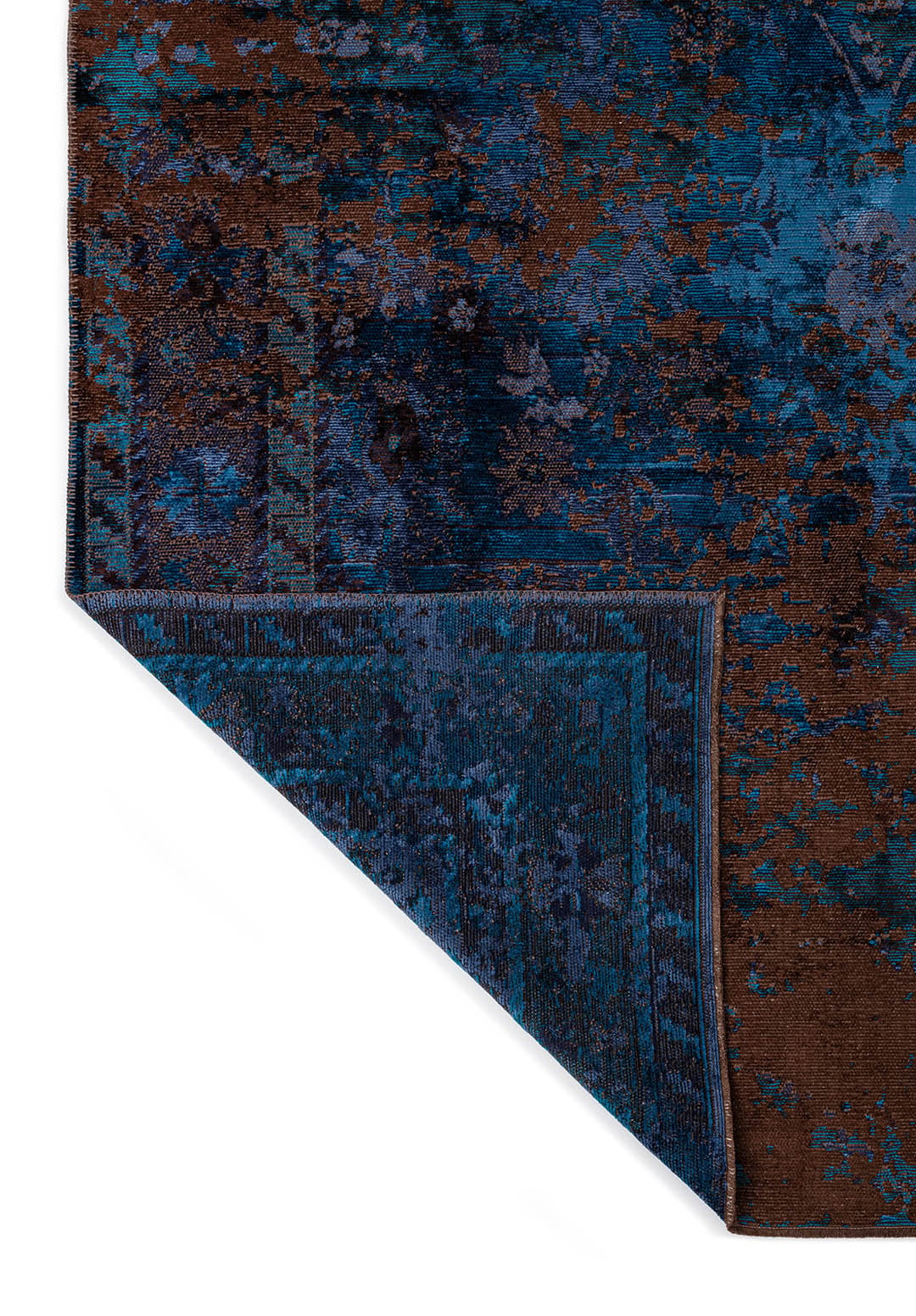 Patina Navy - Dark Brown Rug