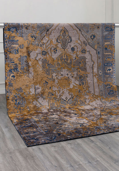 Emperor Mustard – Dark Grey Rug