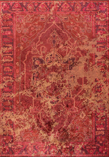 Vellora Magenta - Cherry Red Rug
